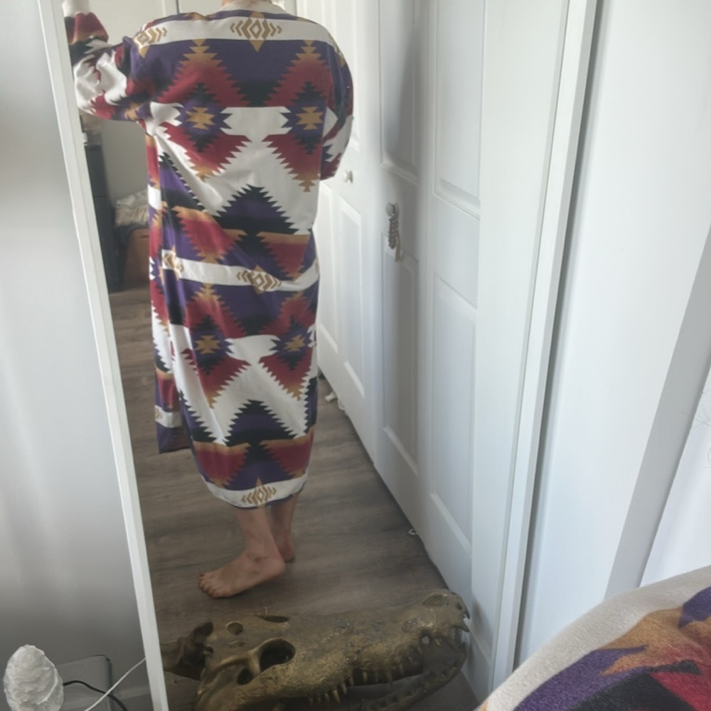 Vintage Woolrich Navajo Aztec Pajamas Dress M - Picture 2 of 7